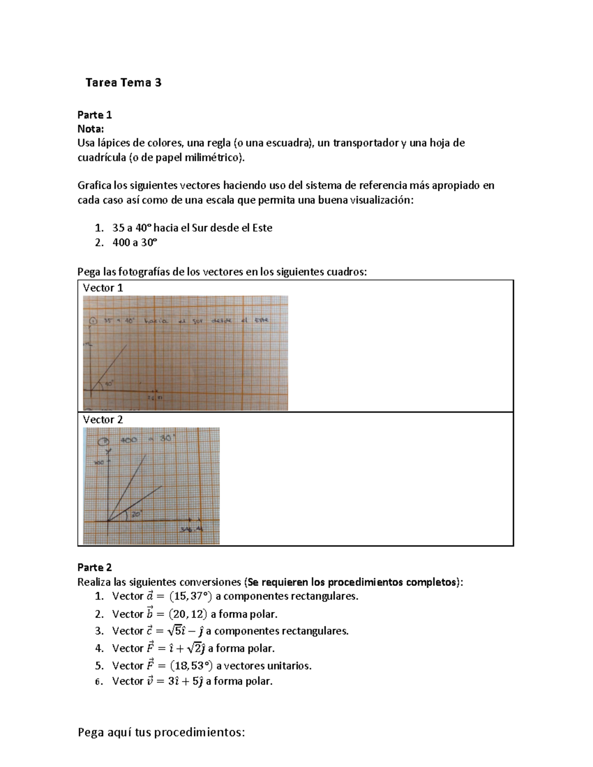 EM2023 Tarea Tema 3 Cantidades Escalares Y Vectoriales - Tarea Tema 3 ...