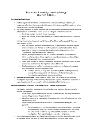 KRM 310 Study Unit 1 - Detailed Notes Made From Textbook - KRM 310 ...