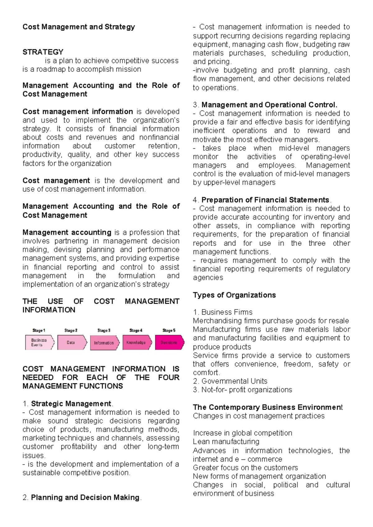 Document 1 - Strategic Cost Management - Cost Management and Strategy ...