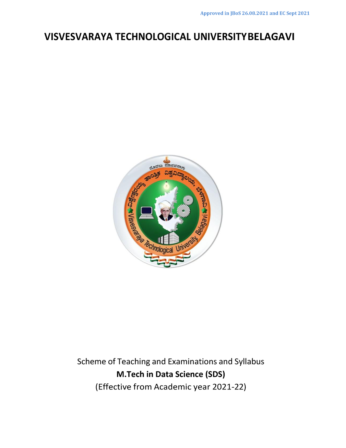 Data - The Schema For Mtech - VISVESVARAYA TECHNOLOGICAL UNIVERSITY ...