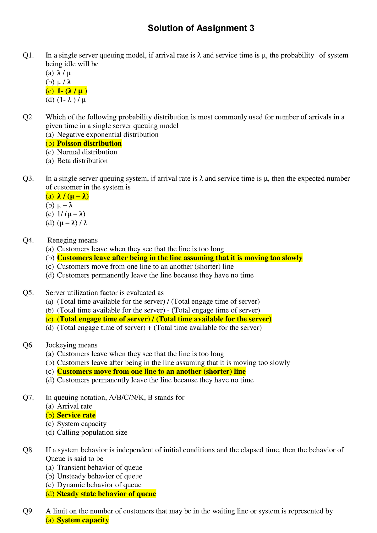 Week 3 Assignment Solution - Solution Of Assignment 3 Q1. In A Single ...