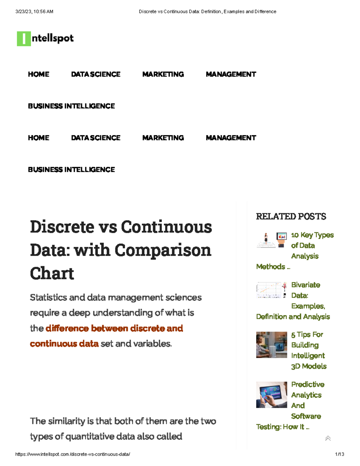 Discrete vs Continuous Data Definition, Examples and Difference ...