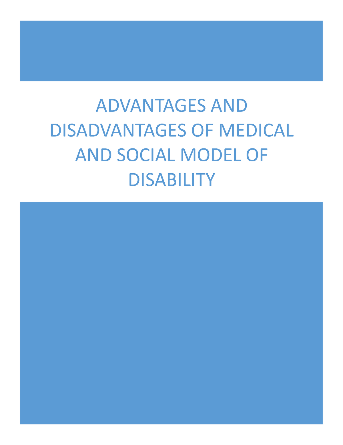 models-ld-advantages-and-disadvantages-of-medical-and-social-model-of