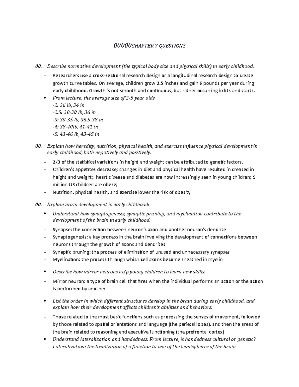 Chapter+7+questions - 00000 CHAPTER 7 QUESTIONS Describe normative ...