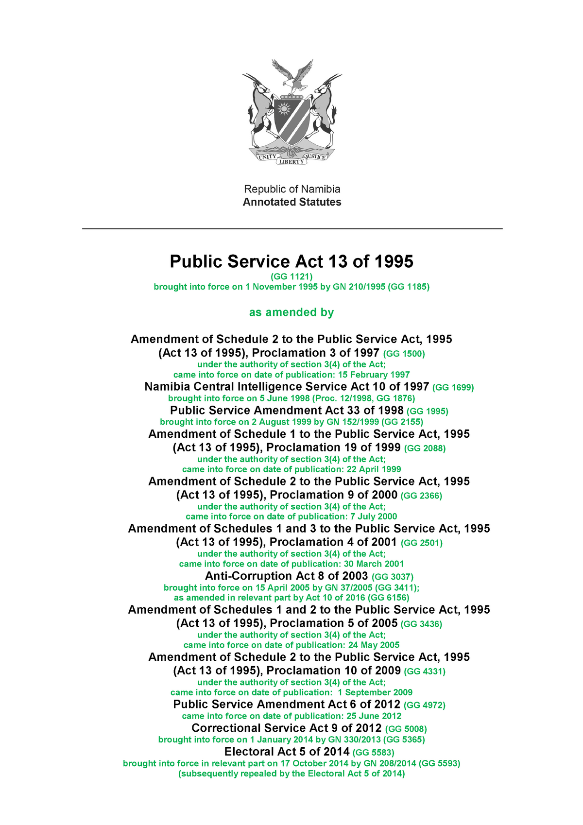 Public service bf31f756a0 Public Service Act 13 Of 1995 GG 1121 