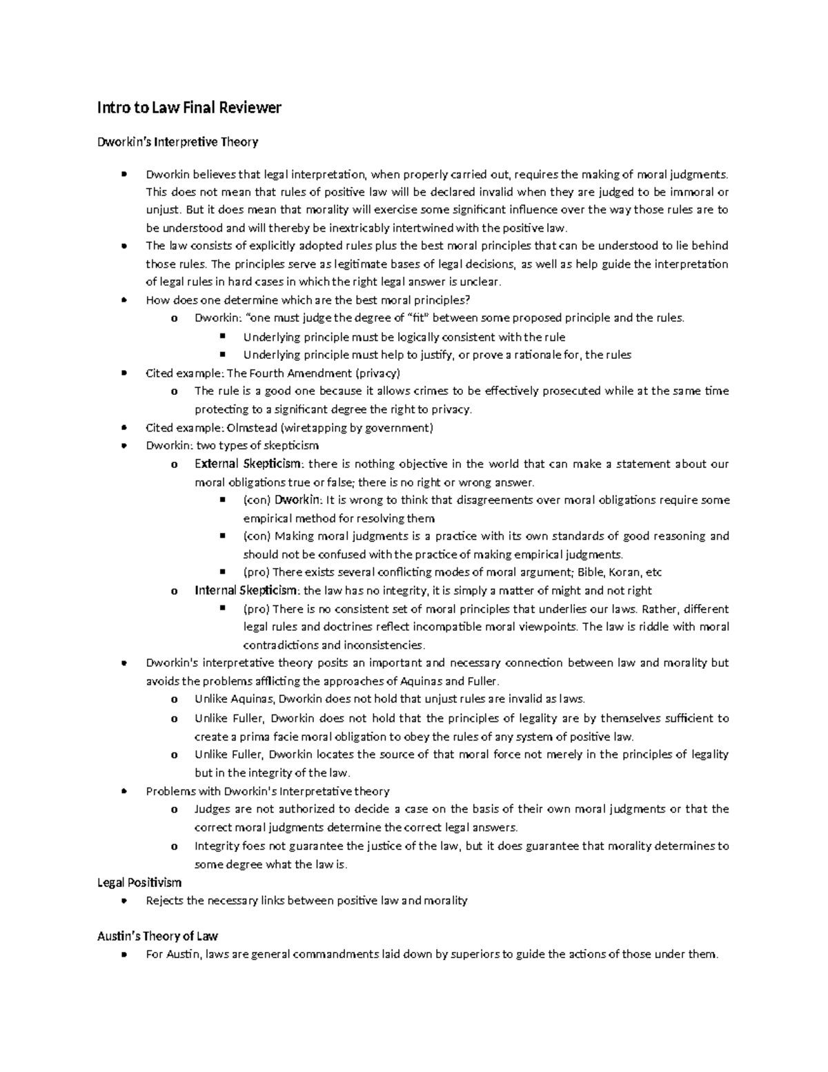 352499968 Intro to Law Final Reviewer - Intro to Law Final Reviewer ...