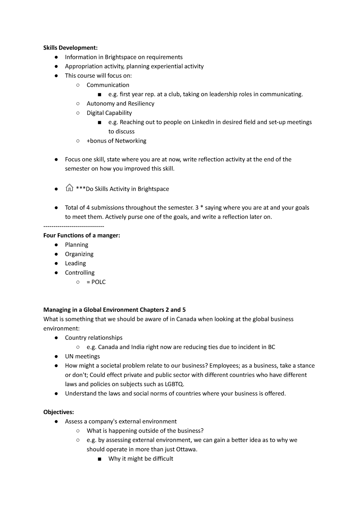 Chapter 2 + 5 ADM1300 - Lecture Notes Intro To Business University Of ...