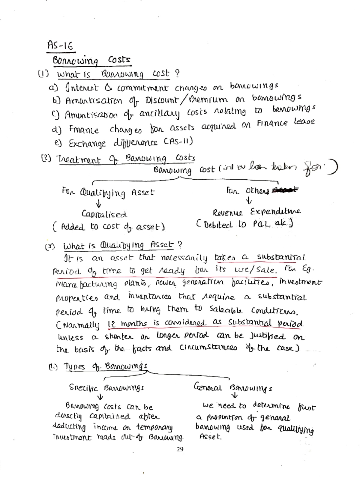 AS 16 : Borrowing Costs , exam oriented practical questions are also ...