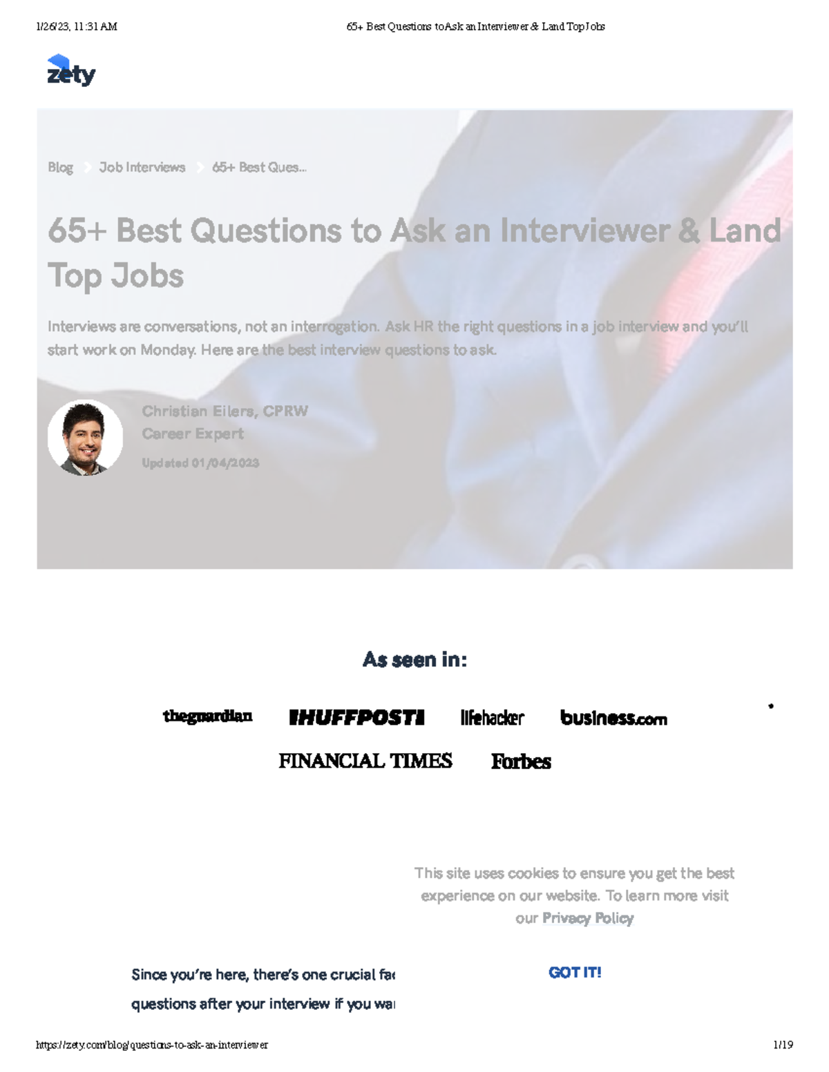 65+ Best Questions To Ask An Interviewer & Land Top Jobs - As Seen In ...