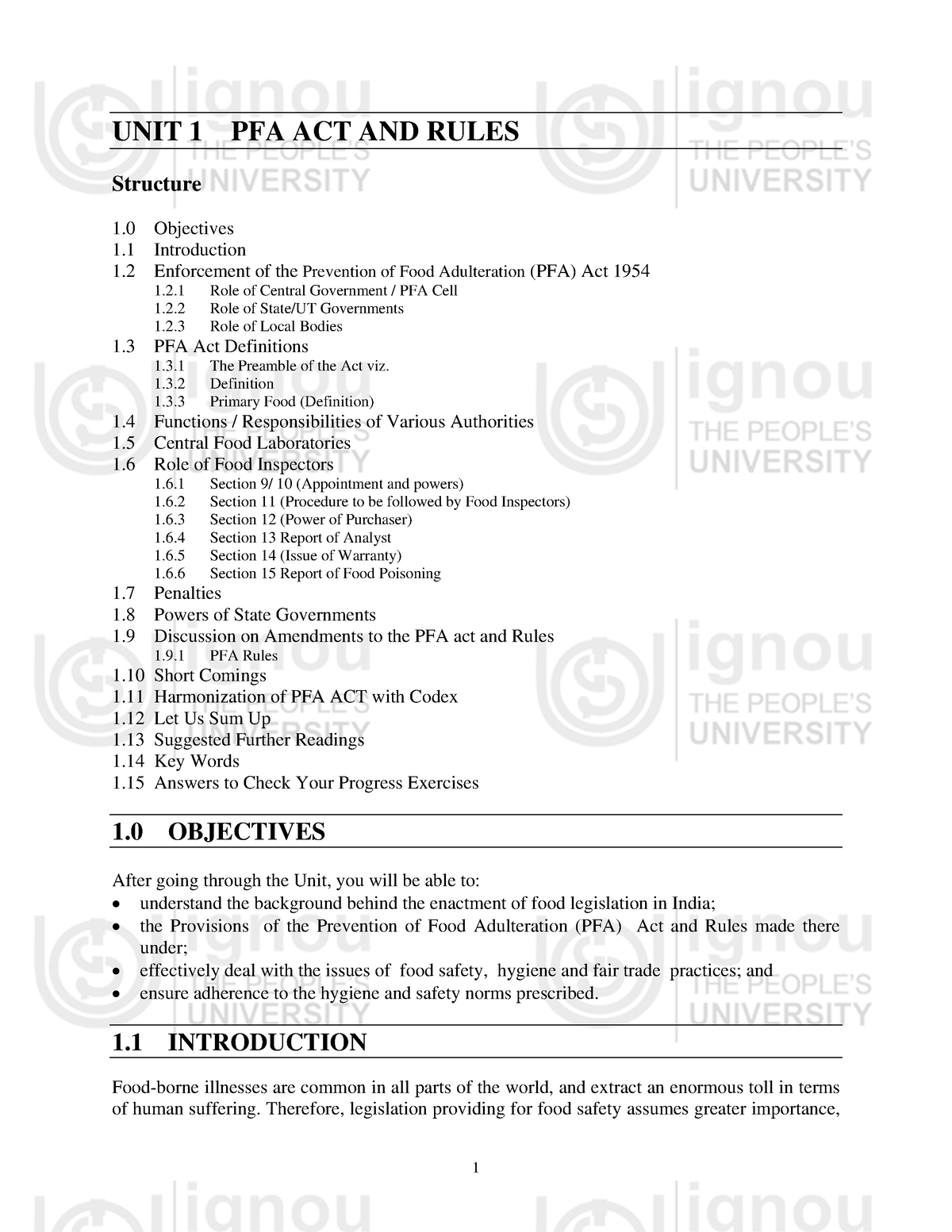 pfa-act-rules-prevention-of-food-adulteration-act-and-rules-unit-1
