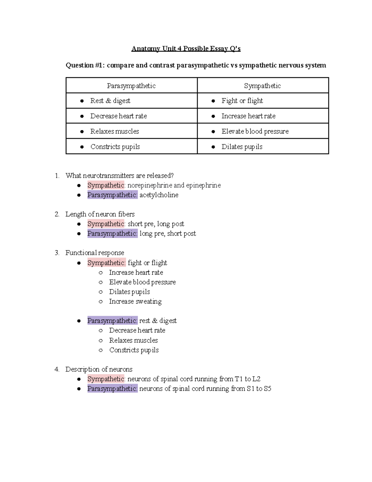 Anatomy Unit 4 Possible Essay Q's Skull expands due to fontanelles