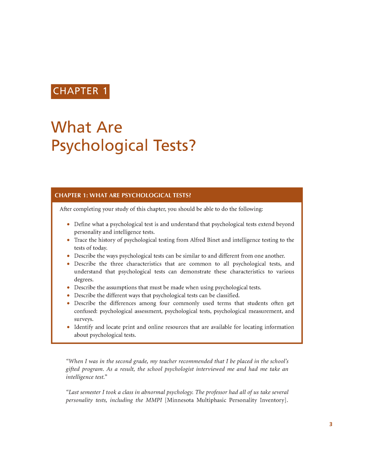 Assumptions Of Assessment In Psychology 3 What Are Psychological