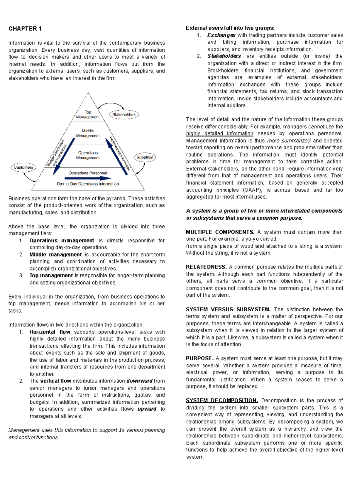 AIS Reviewer Upload - Some Notes In Minor And Major Subjects In ...