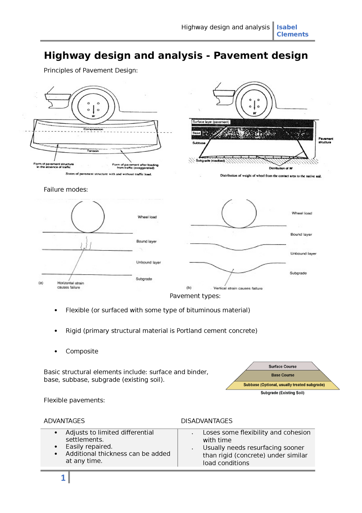 Highway Design And Analysis (pavement Design) - Clements Highway Design ...