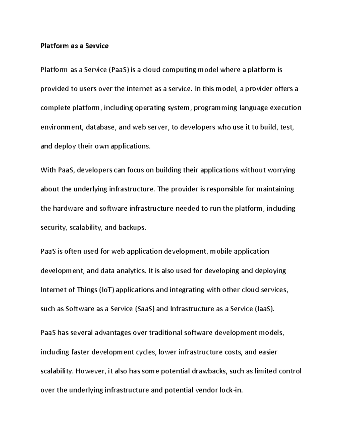 Document 29 19 bob platform as a service platform as a service