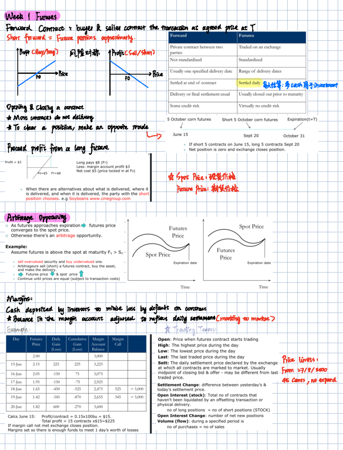 DS notes - Week 1 Futures Forward Contract buyer ...