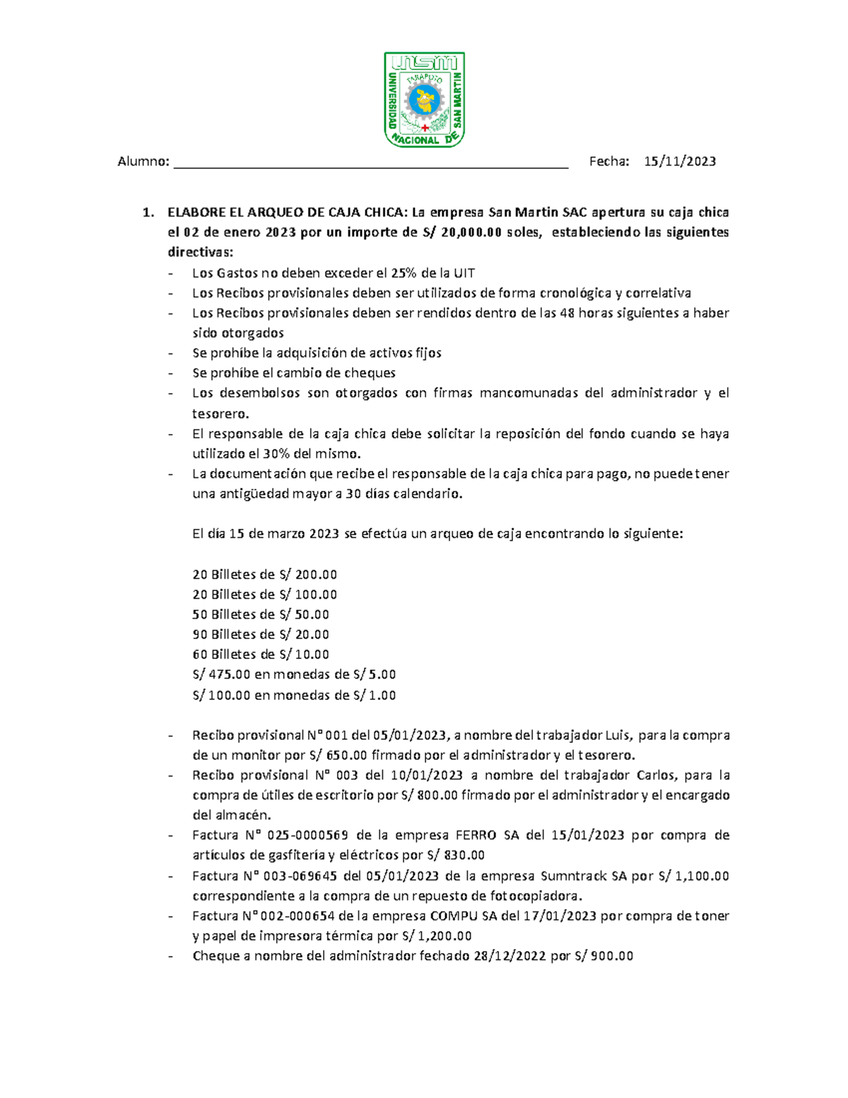 Examen parcial 2 Trabajo en casa de Contabilidad 2 seg semestre 2023 ...
