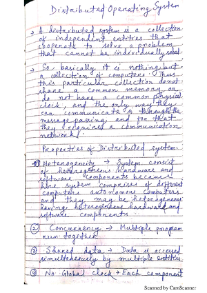 Question Paper Midsem-2019 - Distributed Operating Systems - Studocu