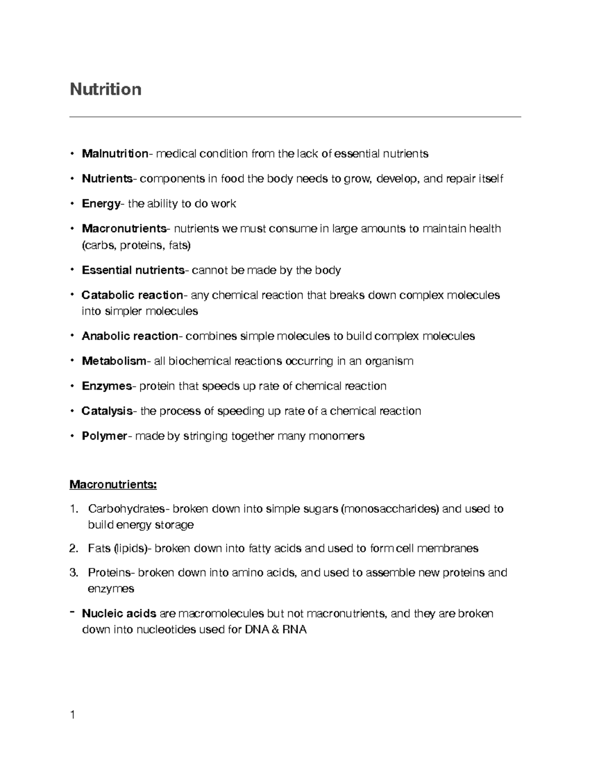 Ch. 4: Nutrition - Nutrition " Malnutrition - Medical Condition From ...