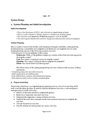 Unit III - Logic Modeling - Logic Modeling a. Decision Table A decision ...