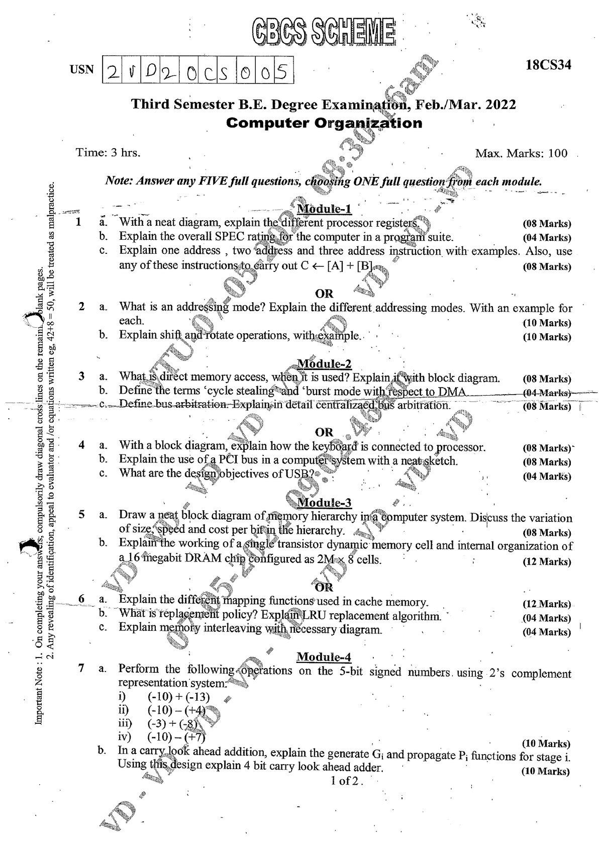 CO-18CS34-221-09-2022 001-1 - Bachelor Of Computer Applications - Studocu