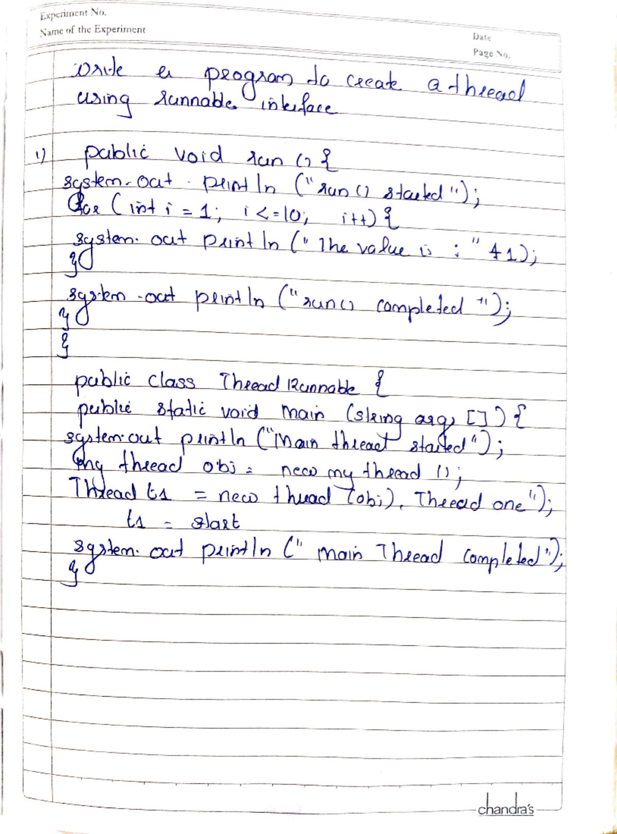 Java programming practical 2 - Experunent No. Narme of the Experiment ...