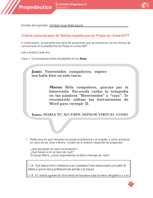 Actividad Integradora 4 Modulo Propedeutico 2021 - ¿Cómo Comunicarse ...