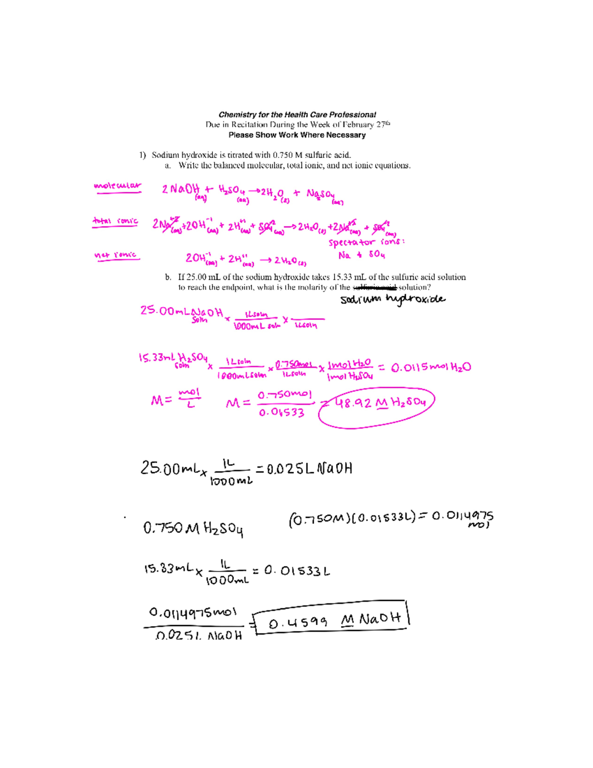 Homework 6 - CHEM 0910 - Studocu