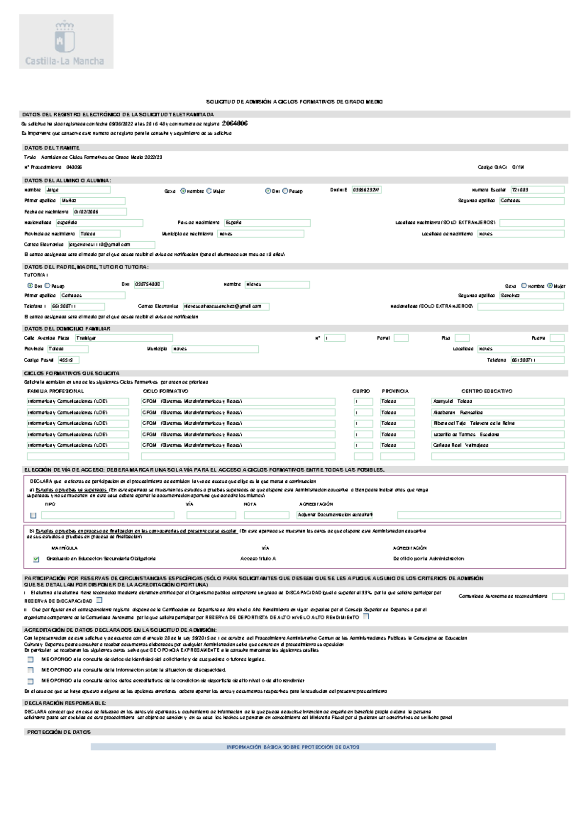 Solicitud 3 - Sbbsjs - SOLICITUD DE ADMISIÓN A CICLOS FORMATIVOS DE ...