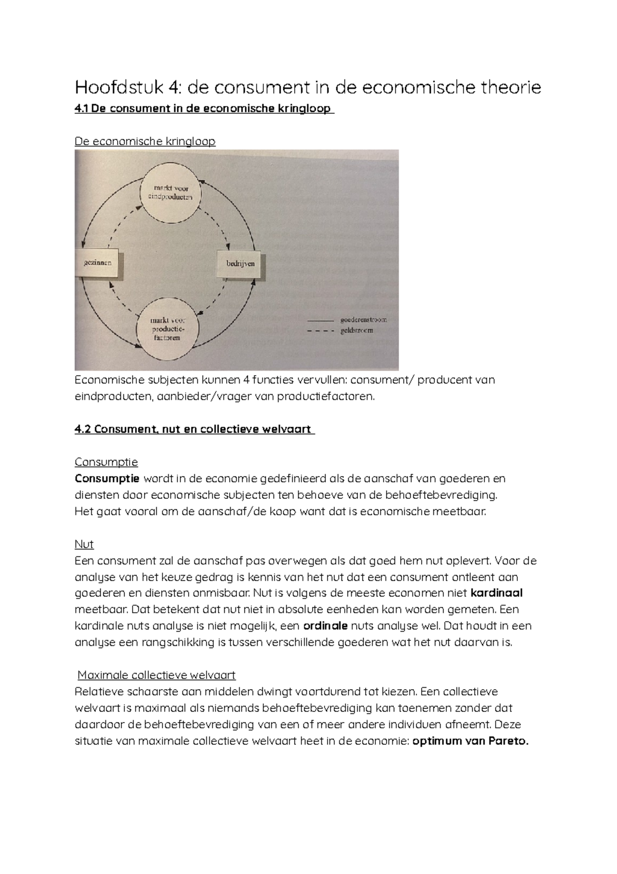 Hoofdstuk 4 De Consument In De Economische Theorie - 4 Consument, Nut ...