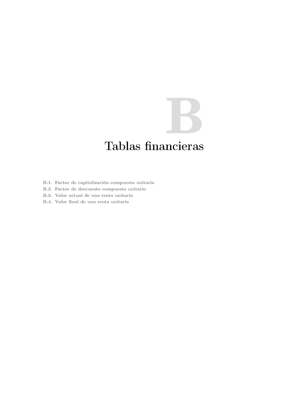 Tablas Financieras - B Tablas Financieras B. Factor De Capitalización ...