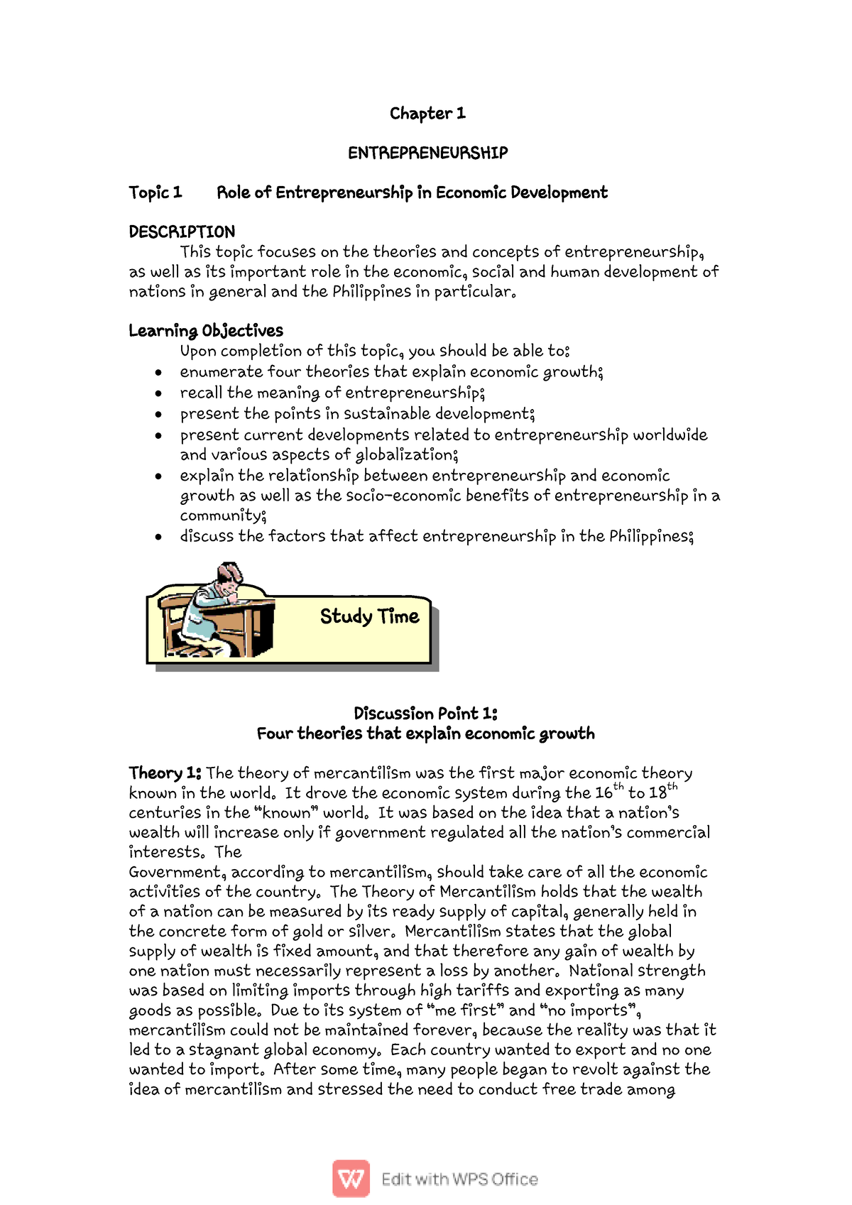 Entrp 7 Chapter 1 - ENTREP 7 LESSONS - Chapter 1 ENTREPRENEURSHIP Topic ...