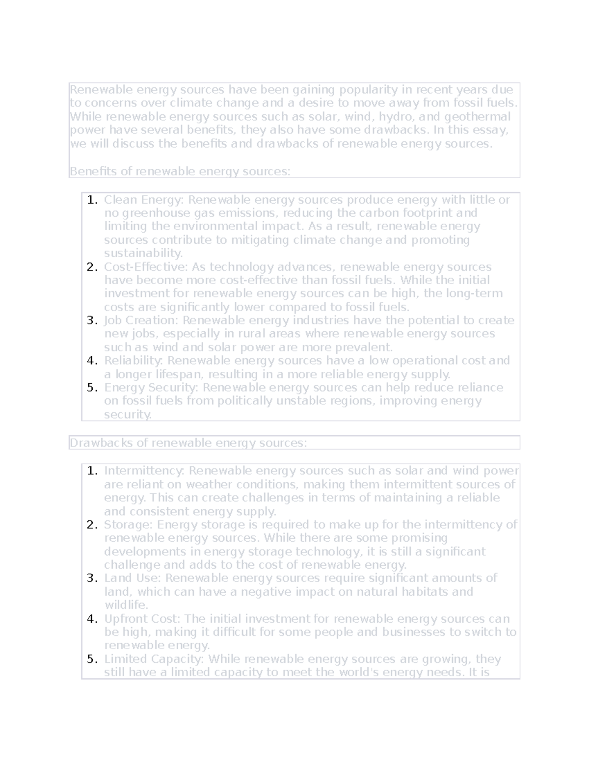 Provide 2 Reasons Renewable Energy Sources Are Gaining Popularity www.studocu.com
