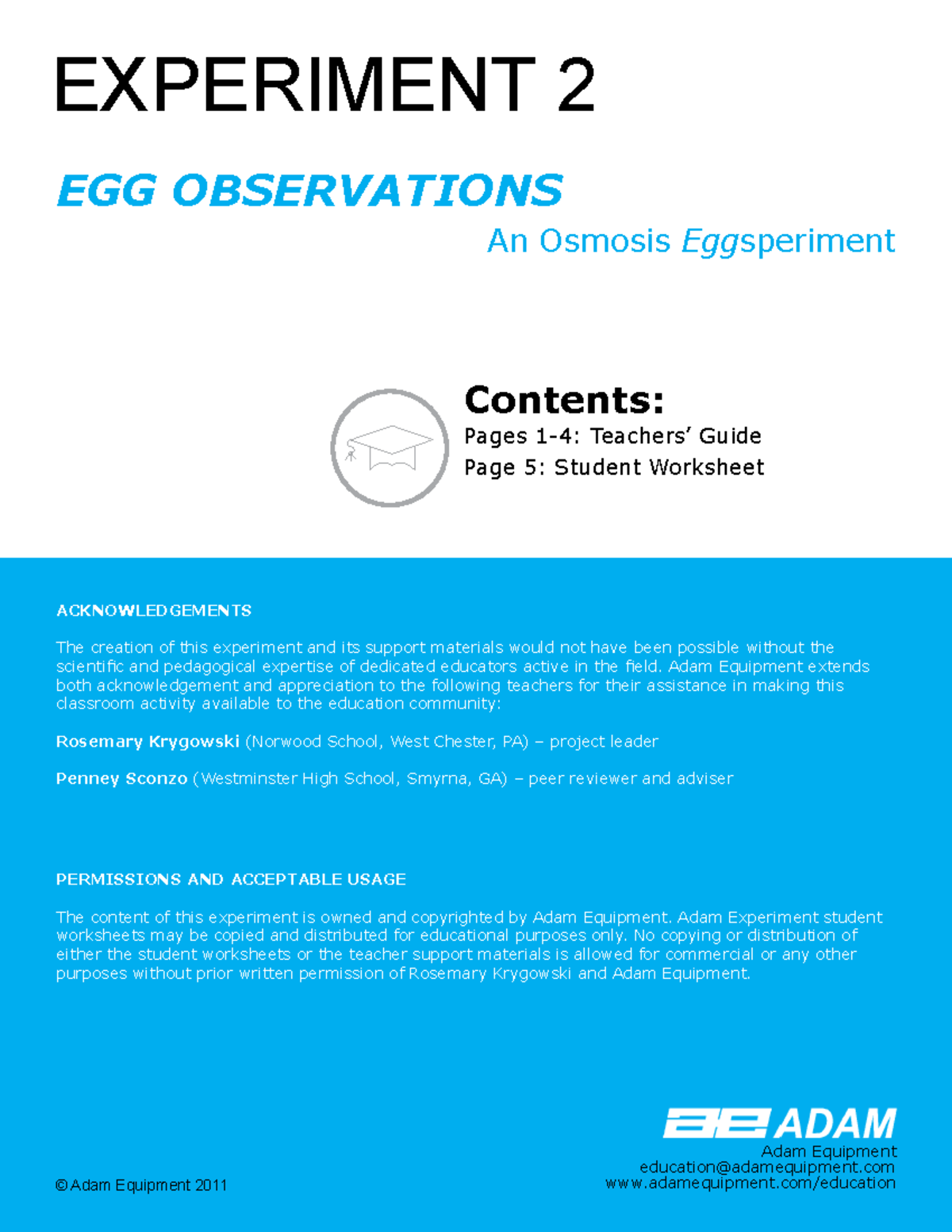 Educationexperimentosmosis EGG OBSERVATIONS An Osmosis Eggsperiment