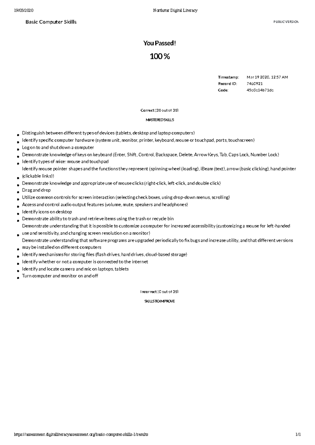 Basics Computer Skills - 19/03/2020 Northstar Digital Literacy - Studocu