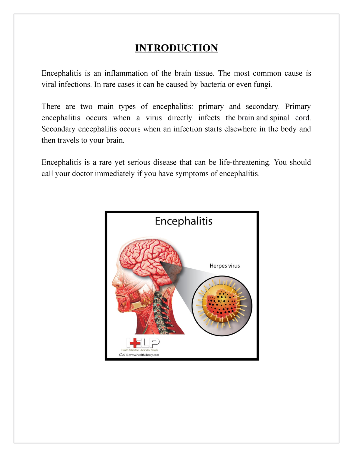 case study on encephalitis slideshare