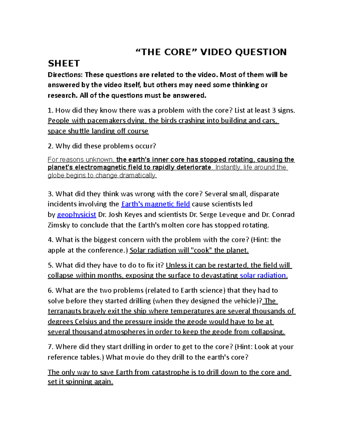 the-core-questions-geography-answers-the-core-video-question-sheet