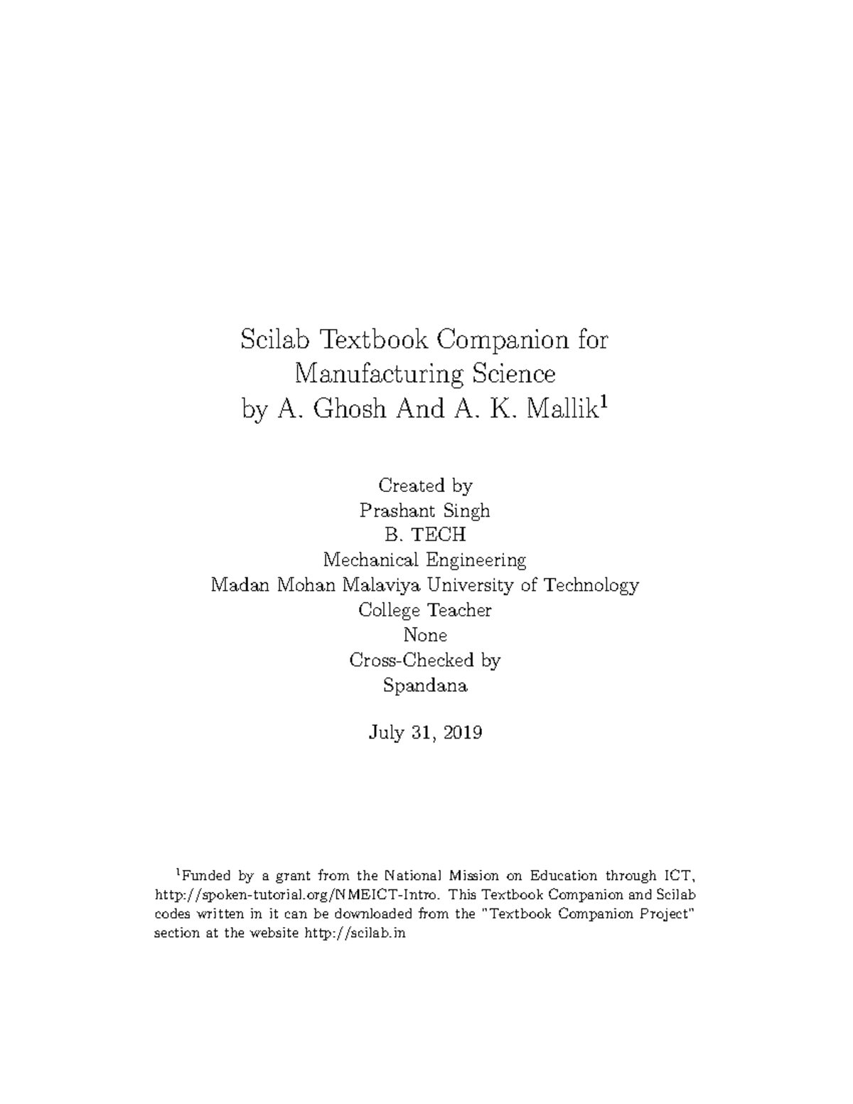 426536647 Manufacturing Science A Ghosh And A K Mallik pdf Scilab