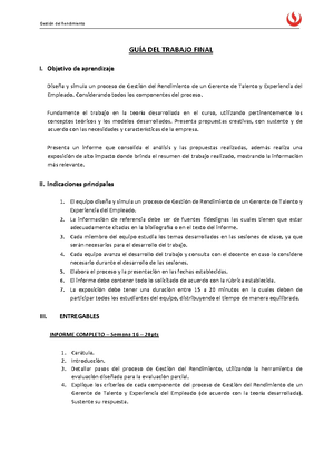 Ejemplos de preguntas para la entrevista - Gestión del Rendimiento ...