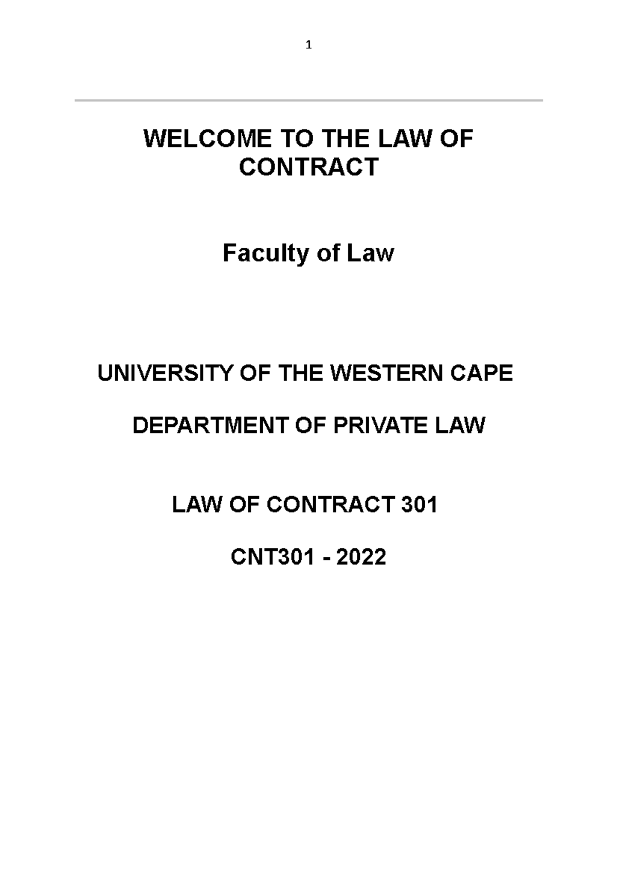 Module Information Outline CNT 301 2022 TO THE LAW OF