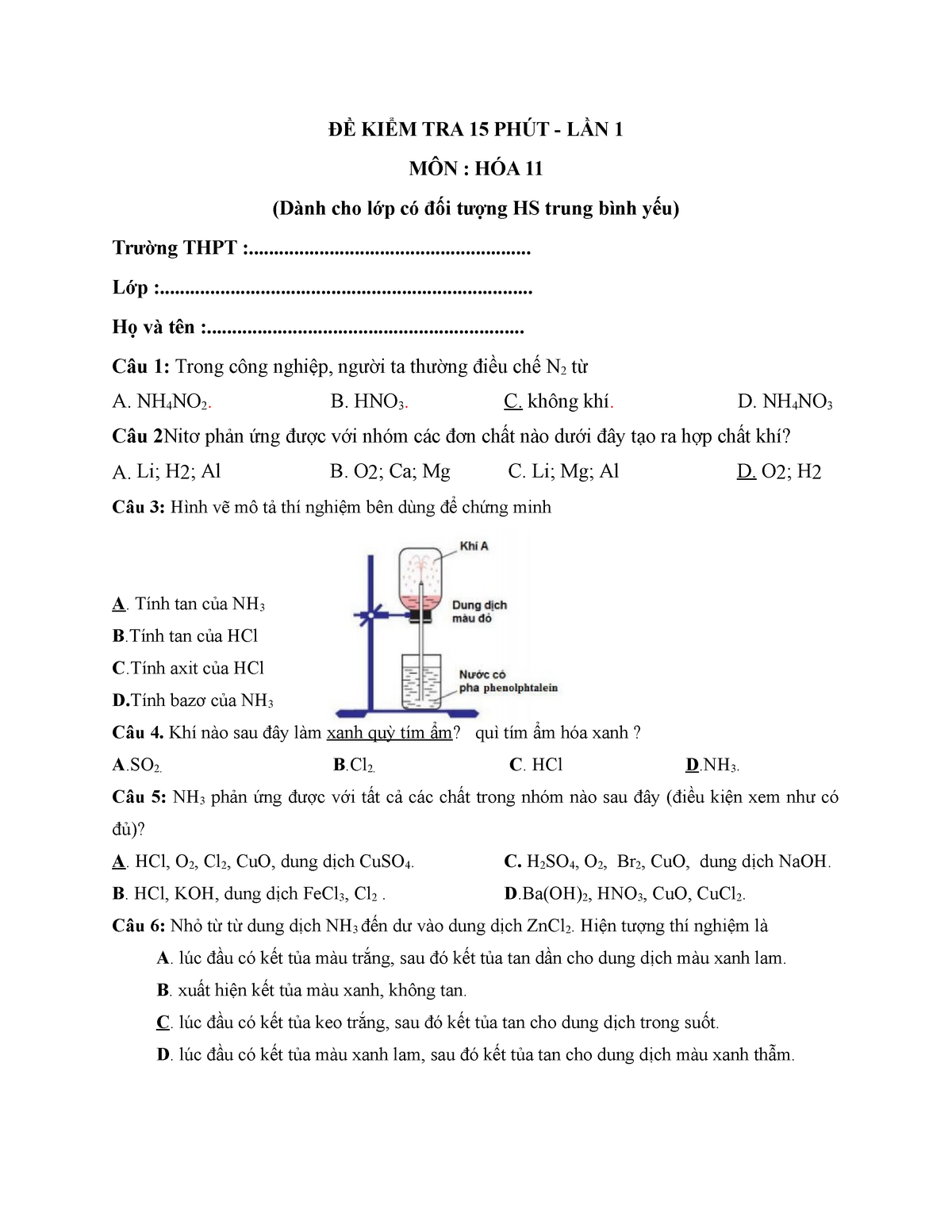 đề Kiểm Tra 15 Phut Lần 1 Ssss Li Thuyet Tai Chinh Tien Te Scsc Studocu