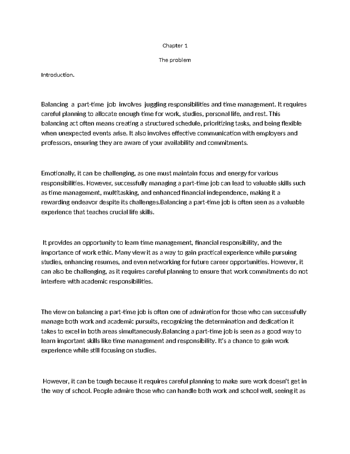 Balancing a par-WPS Office - Chapter 1 The problem Introduction ...