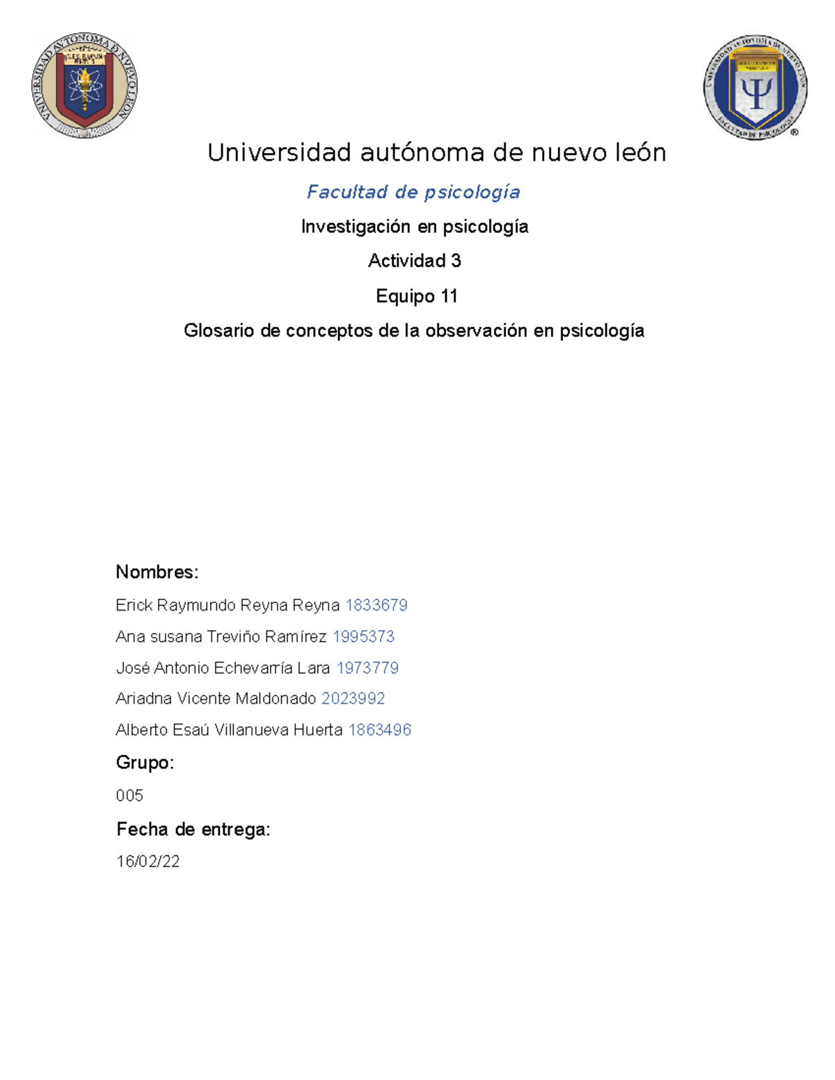 Glosario Investigaci Ã³n En Psicolog Ã A-1 - Universidad Autónoma De ...