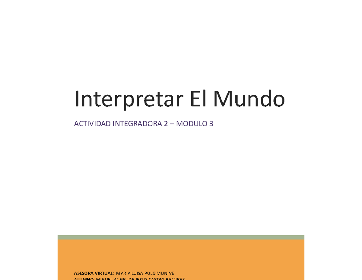 Actividad Integradora 2 Modulo 3 M03S1AI2 - Prepa En Linea - Prepa En ...