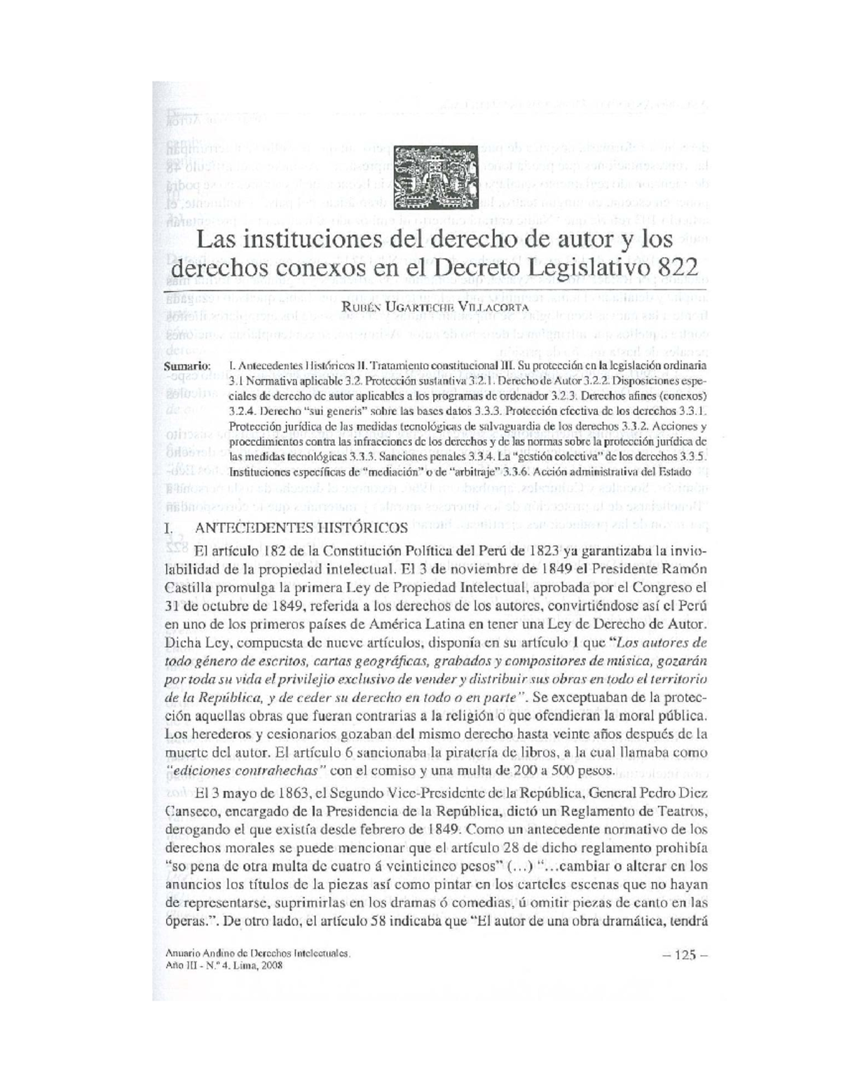 Las Instituciones del derecho de autor y los derechos conexos en el ...
