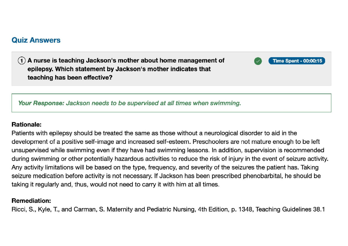 Jackson Weber VSim Post Test - Quiz Answers 1 A Nurse Is Teaching ...