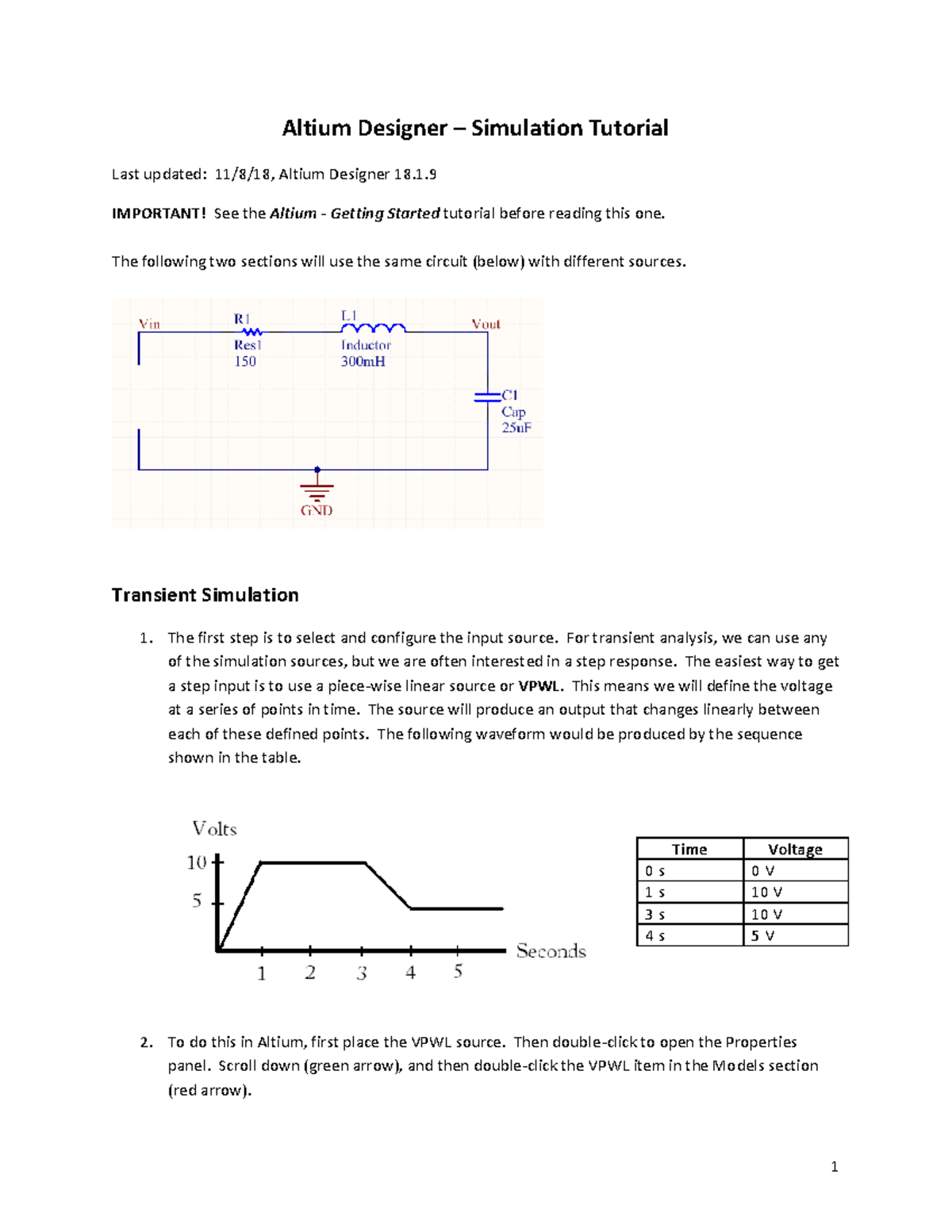 Altium 18 - Simulation Tutorial - Altium Designer – Simulation Tutorial ...