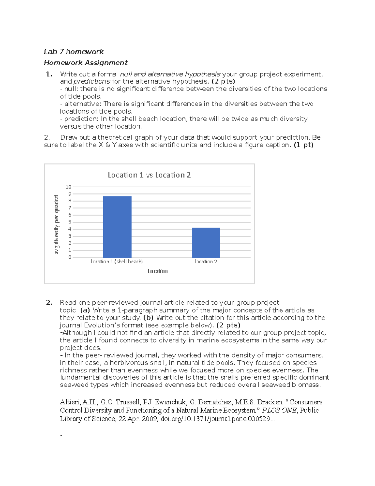 Lab 7 Homework - Lab 7 Homework Homework Assignment 1. Write Out A ...