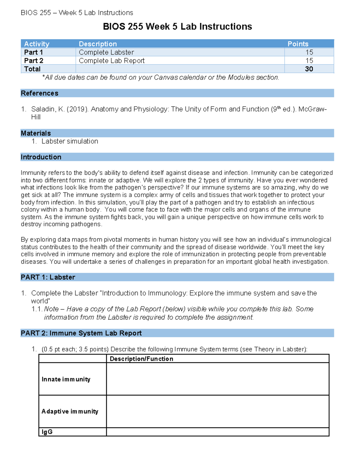 BIOS 255 Week 5 Lab Instructions - BIOS 255 – Week 5 Lab Instructions ...