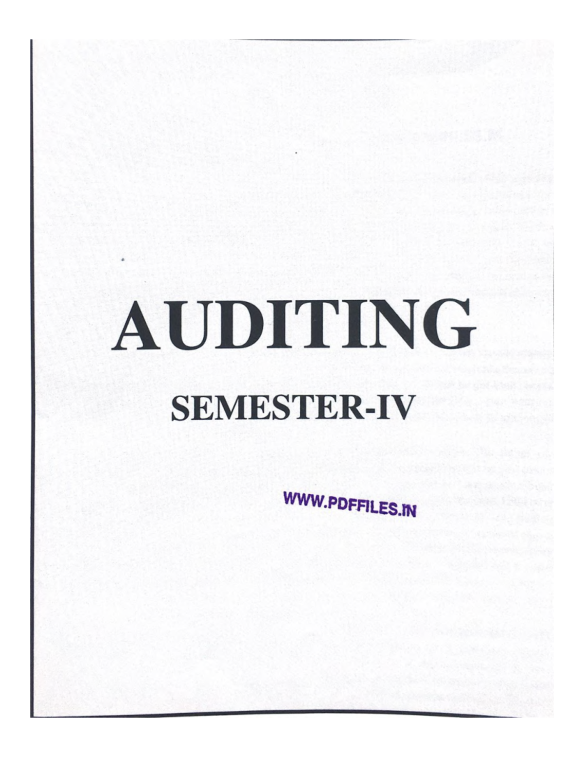 Auditing notes - Bachelors of Business Administration - Studocu